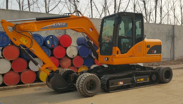 Rhinoceros Hot sale 9ton X9 Wheel crawler excavator with imported Japan Engine