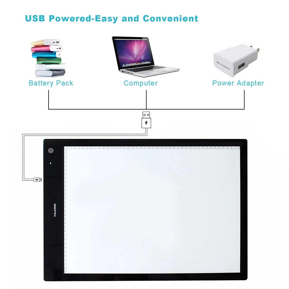 Huion LB3 LED sketch and drawing tracing tracking board LED light pad