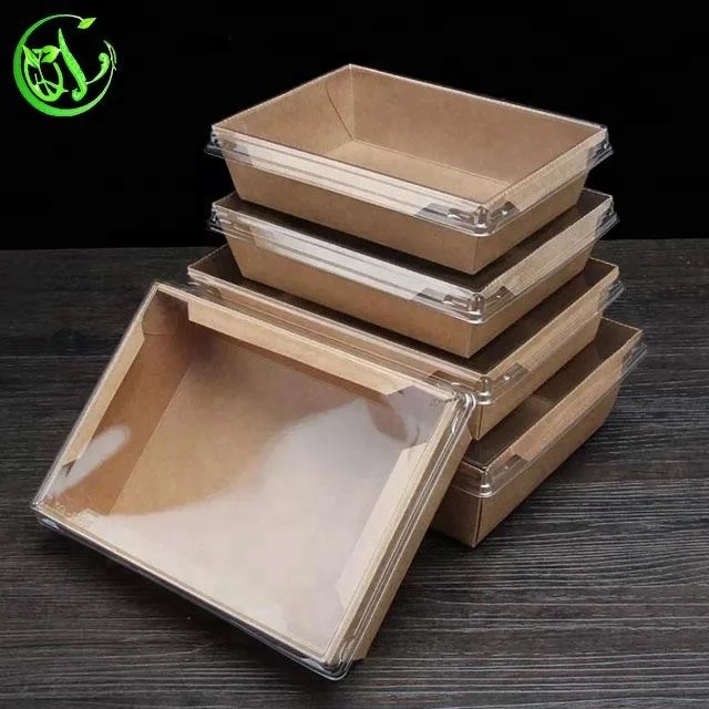 double pe kraft paper bowl escarole salad