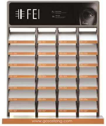 Die caste metal quartz / Stone Sample Display Stand