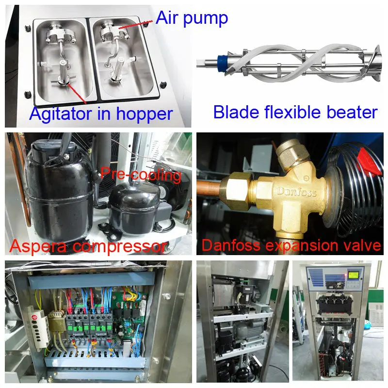 SPACE 6240A soft ice cream machine with pump feed (CE)