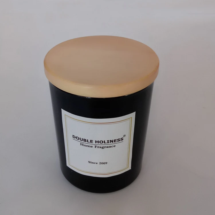 Box Packing Vanilla Scented Cotton Wick Wooden Lid Candles