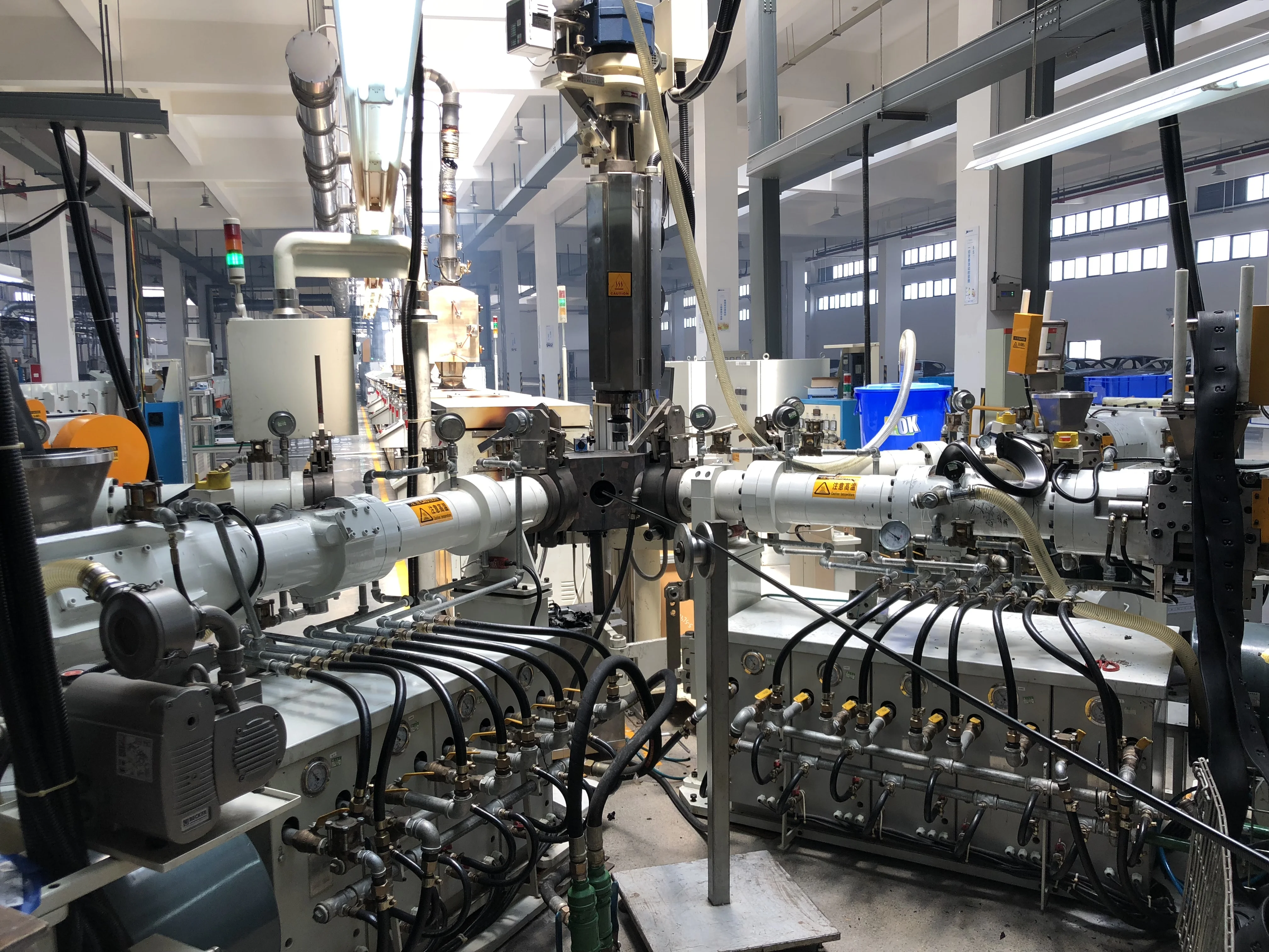 rubber extrusion machine line, rubber profiles making line ; rubber seals making machines, rubber tube making machine line