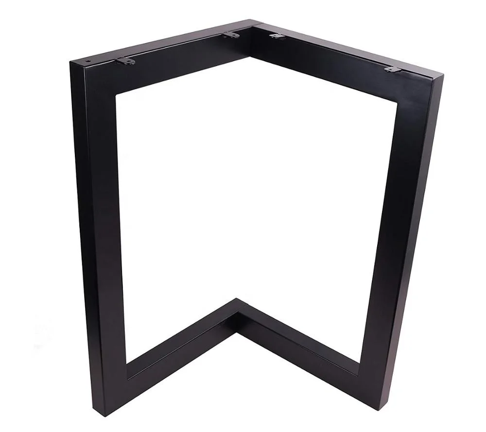 
New Design Metal Country Style L-Shaped Dining Table Legs Industrial Kitchen Table Legs 