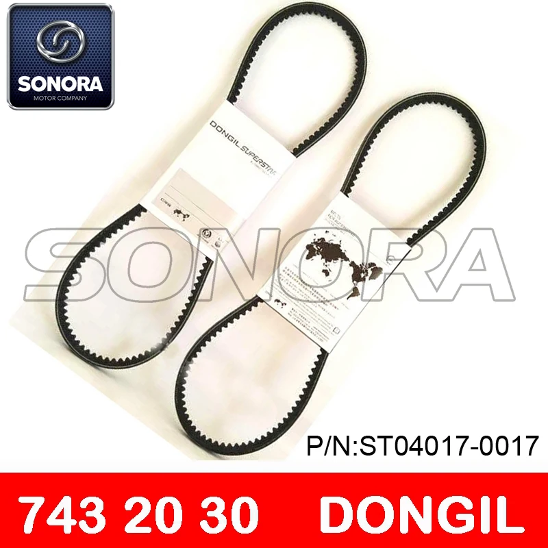 DONGIL V BELT743 x 20 x 30 SCOOTER MOTORCYCLE DRIVE BELT (P/N:ST04017-0017) COMPLETE SPARE PARTS ORIGINAL QUALITY