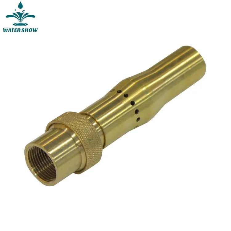 Factory supply full brass many branch jade chopstick shower nozzle 3d dry deck fountain nozzle