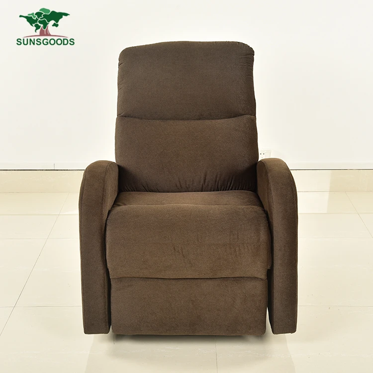 
B209a Modern furniture small manual relax couch seat swivel rocker single fabric cinema home theater sofa recliner chairs 