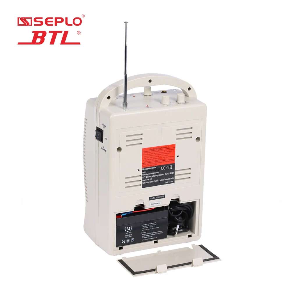 Professional portable wireless amplifier with microphone for teaching SE-718