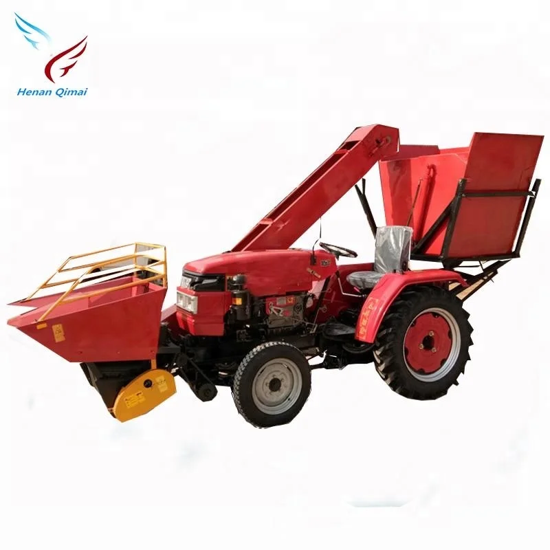 High quality tractor mounted mini corn combine harvester