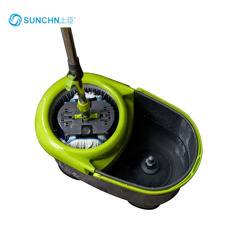 Hand Press 360 Rotating Round And Flat Mop With Bucket Set