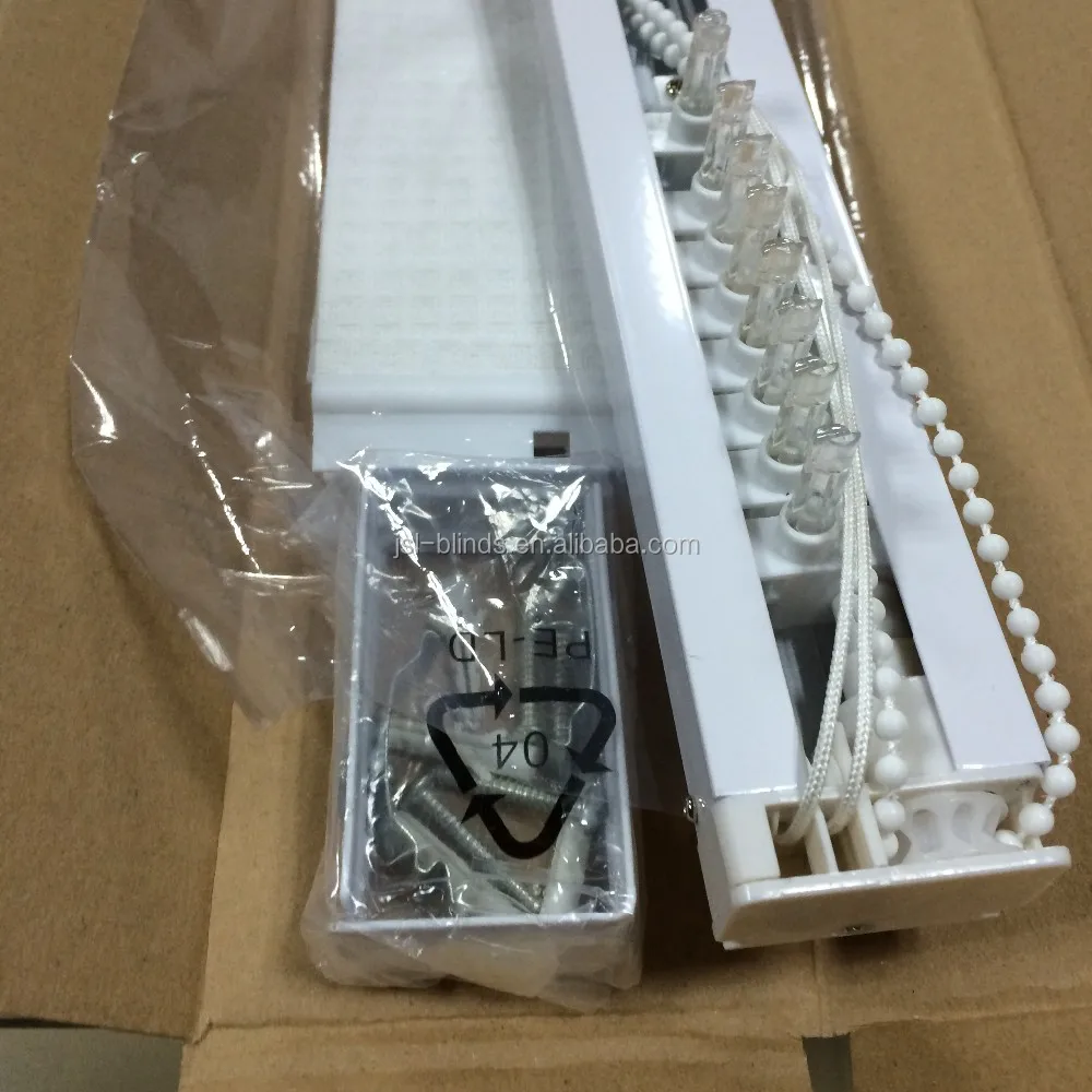 white color Fabric vertical blind/cheap window blind/vertical blind curtains
