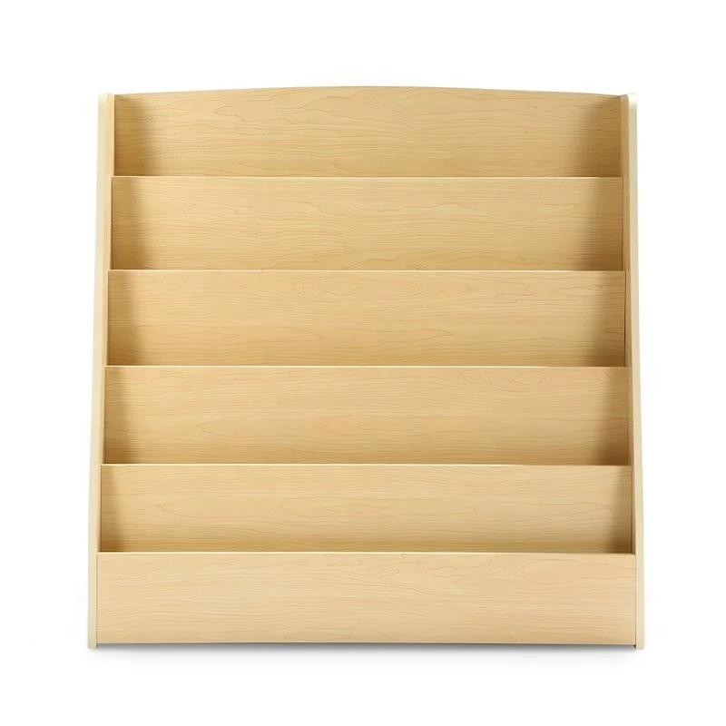 new style design 5-Level Kids Wood Bookshelf Bookcase Rack Toy Storage Organizer Display Shelf for home or kindergarten