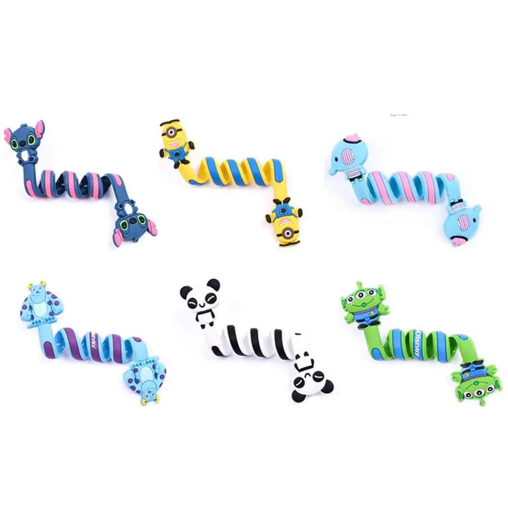 Easy-carry  cartoon  BUBM USB Wire Fixer Cord Cable Clips Organizer /earphone  cable winder