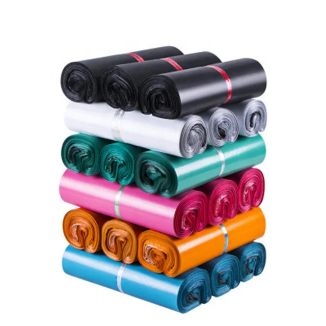 Оптовая продажа цветные самозапечатывающиеся черные полиэтиленовые конверты пластиковые для почтовых отправлений