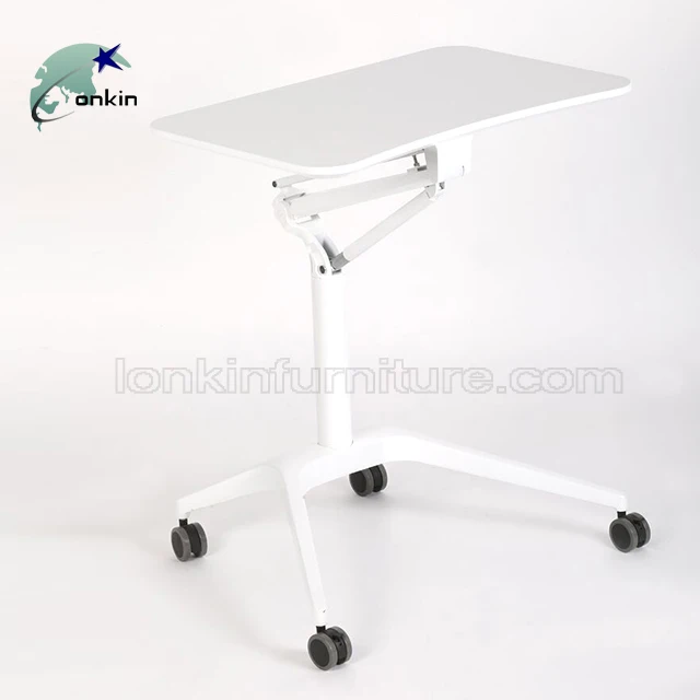 Office Furniture Portable Computer Table Height Adjustable Rolling Laptop Desk