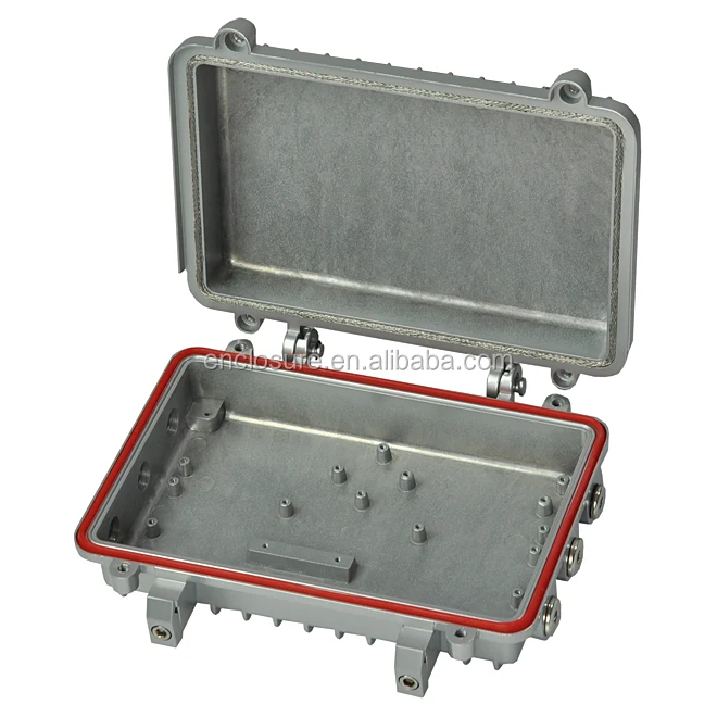 
CHANGHE IP65 Aluminium Die Cast CATV Outdoor Amplifier Enclosure 210x130x58mm 