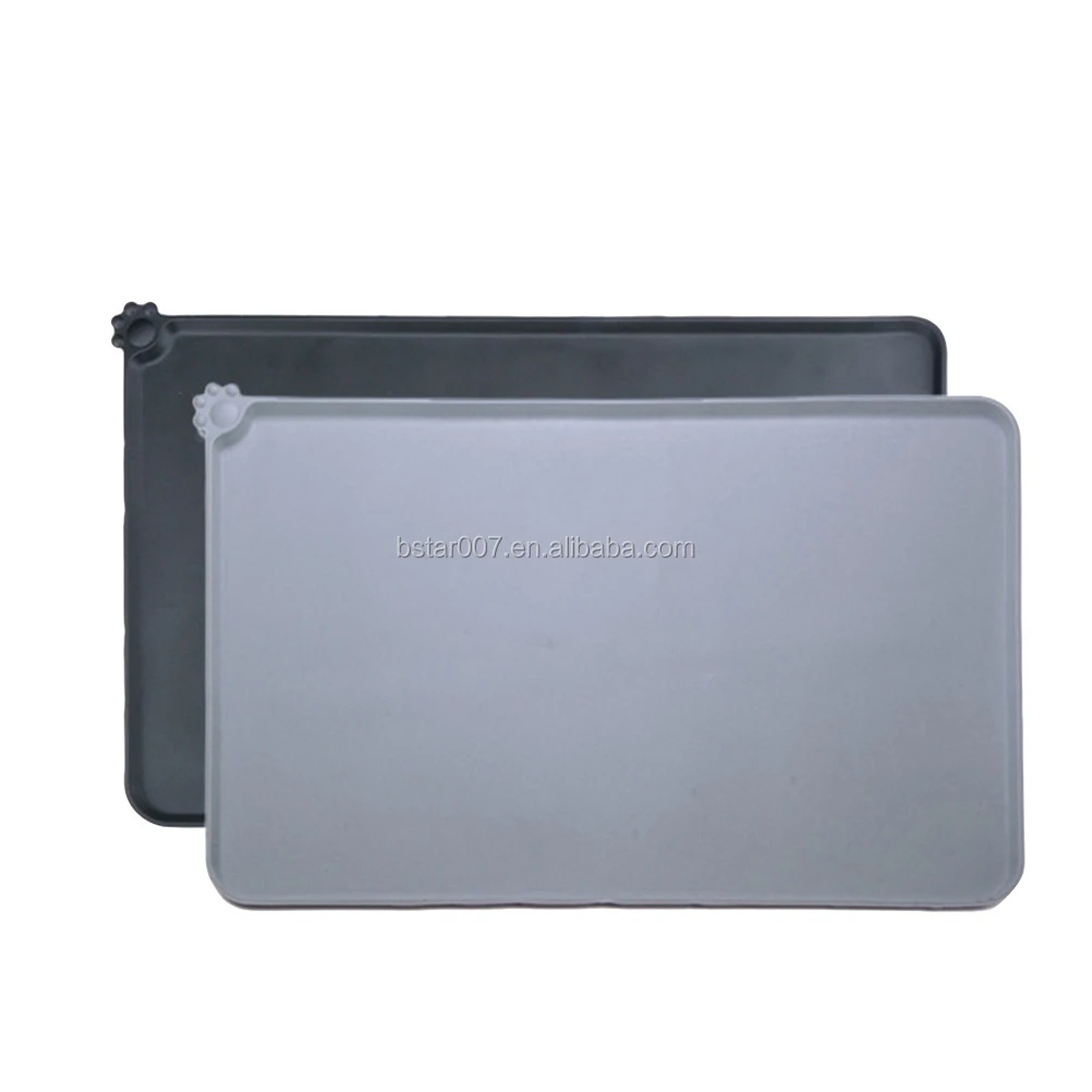 Colorful Silicone Pet Food Mats Tray - Non Slip Pet Dog Cat Bowl Mats Placemat