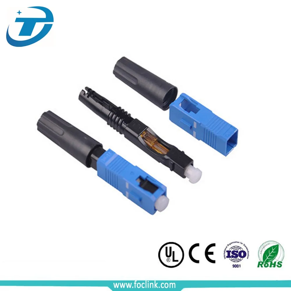 Бесплатный Образец FTTH Быстро Сборки Волоконно-оптический Быстрый Разъем ФК LC SC PC UPC APC Для Волокна