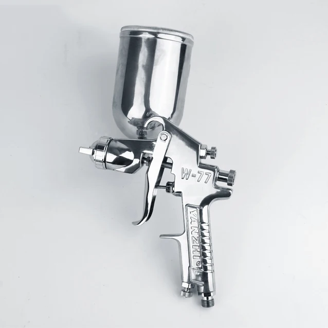 
High Quality W-77 Gravity HVLP Air Spray Gun Furniture Paint Sprayer Air Hopper 2.0mm Pneumatic High Pressure Spray Gun PG804G 