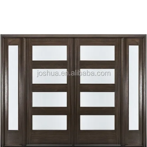 Double french entry doors with sidelites