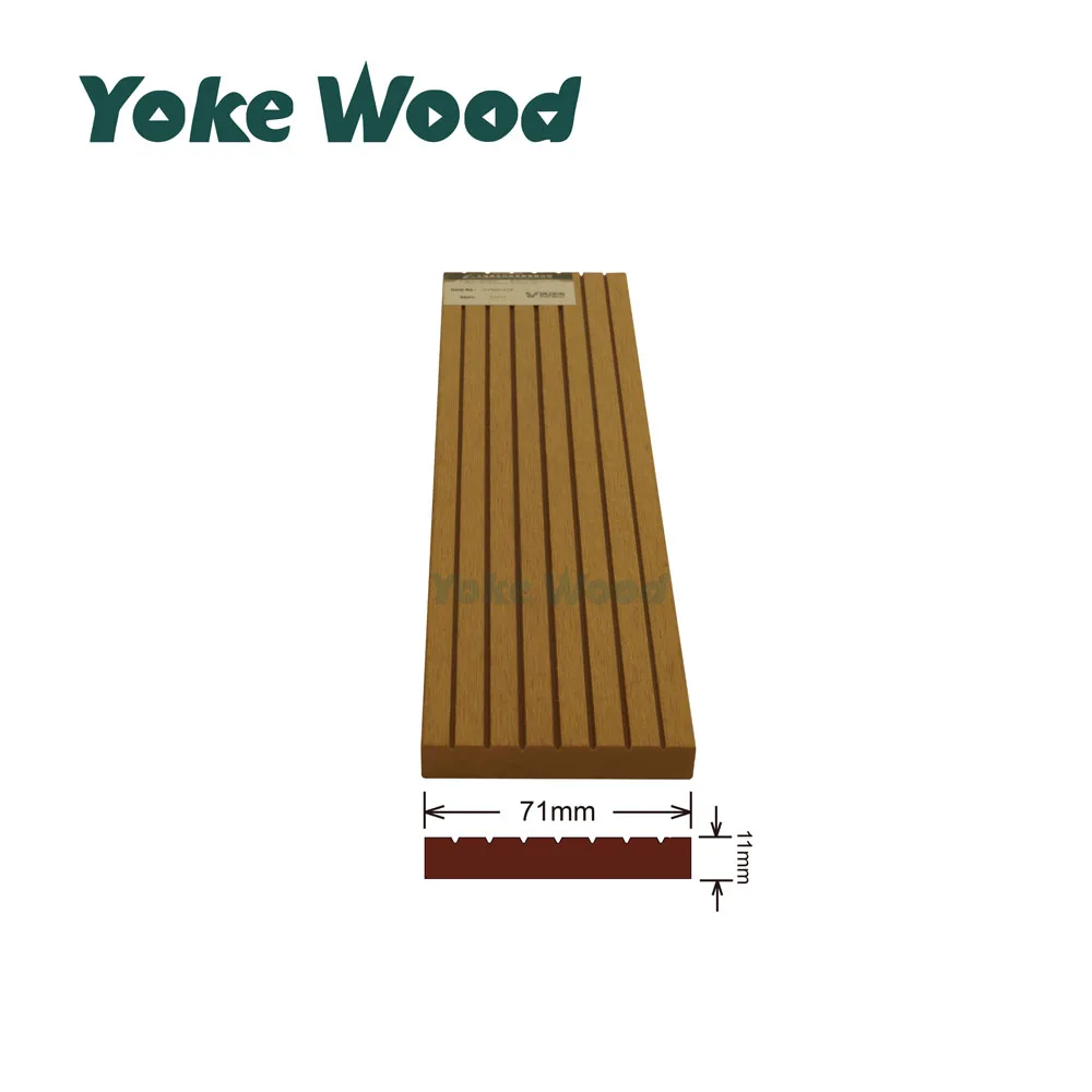 Balcony Wood Fence Slat PVC WPC Wood Plastic Composite Fence
