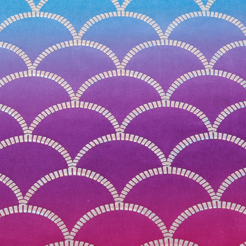 Iridescent Sparkly Mermaid Scale Fabric Hologram Spandex four Way Stretchy fabric for skirt tail swimwear