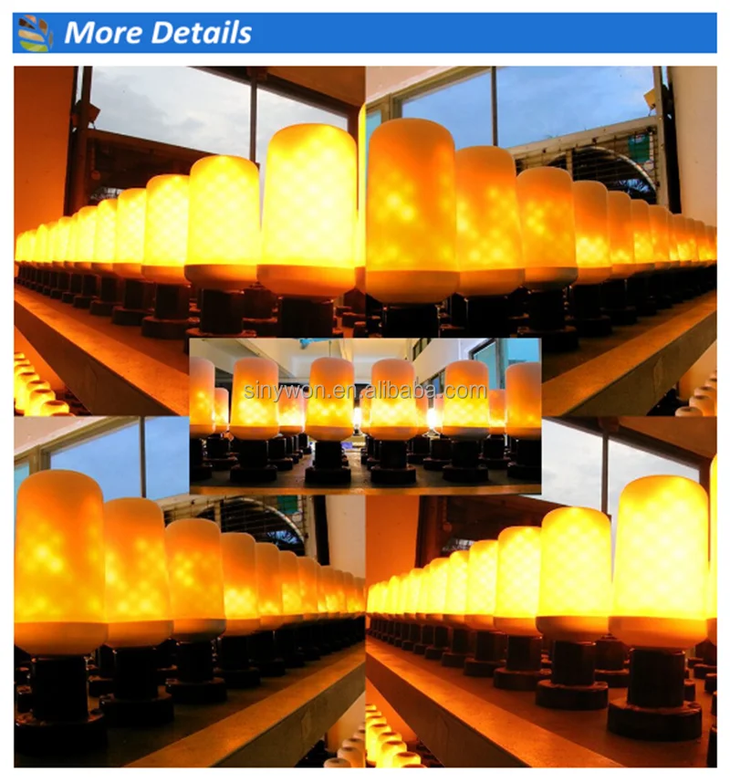 
2018 Hot-selling up-side-down creative led Flame Effect Bulb Fire Effect Led Light Led Flame Lamp 