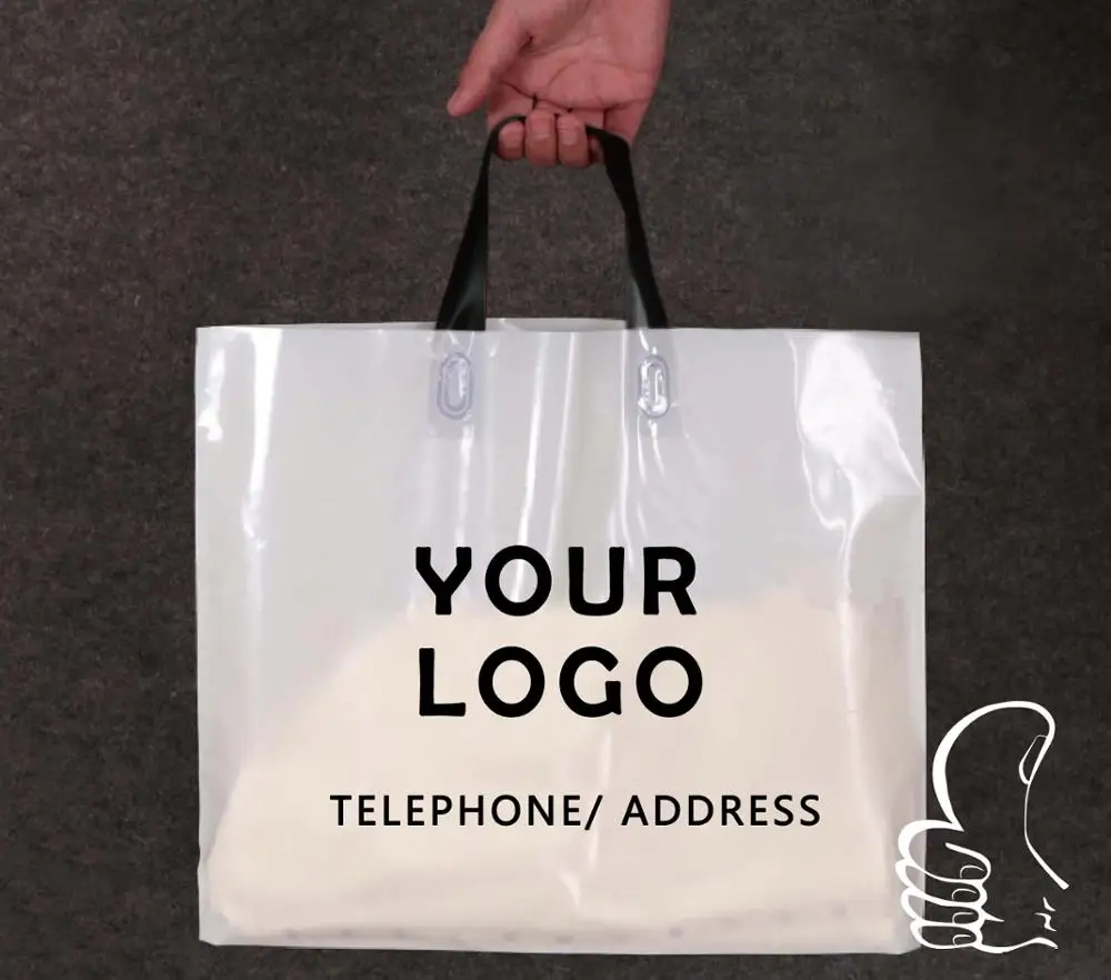 custom poly bag plastic bag with handle