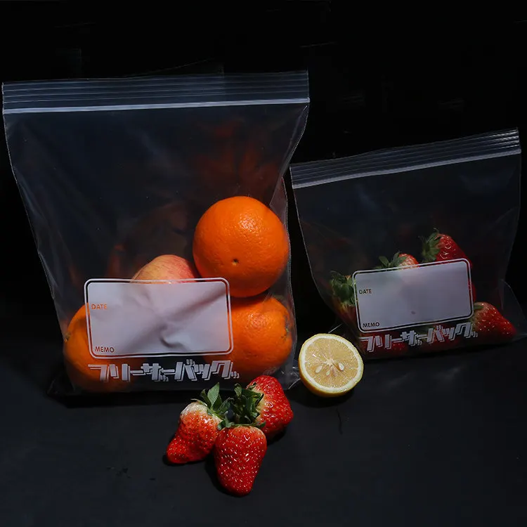 Прозрачный ziplock мешок для хранения продуктов питания