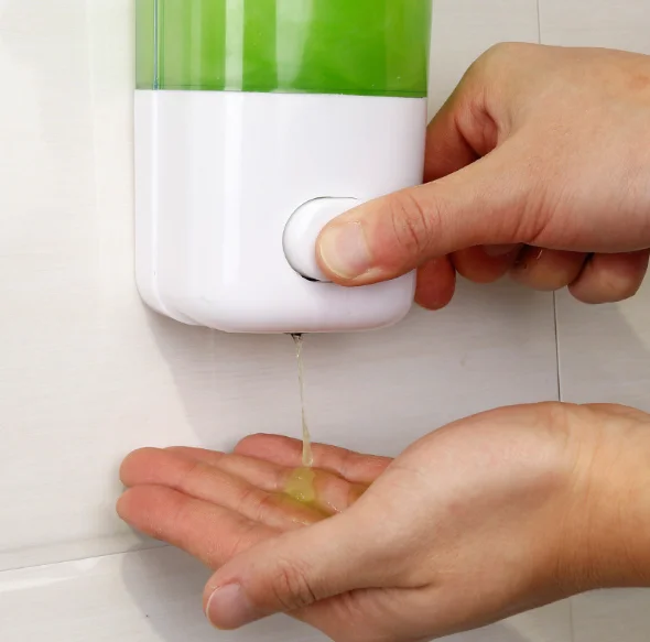 Wall mount touch Shampoo Dispenser/ wall mount shower soap dispenser / Sucker soap dispenser