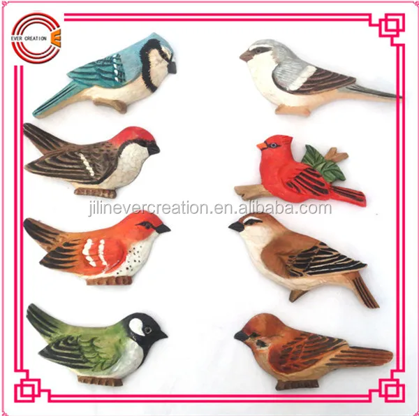 best selling wood caving crafts wooden animal rooster magnet custom fridge magnet