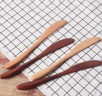 
Japanese wooden butter knife 