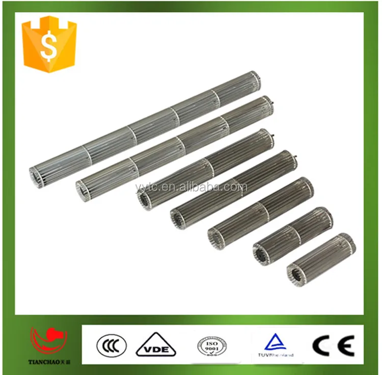 Cross flow impeller aluminium material design for air conditioner