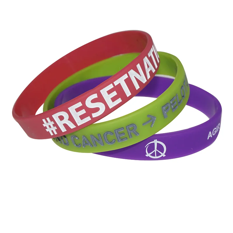 Customized  High Quality Bracelet Basketball Rubber Silicone Wristband