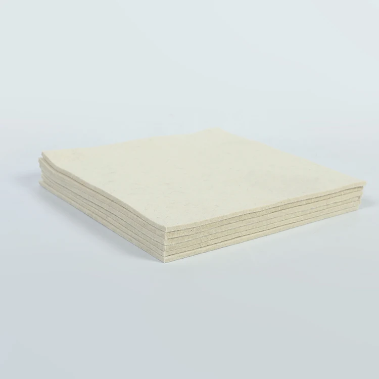 
raw material white sheep wool heat resistant felt price 