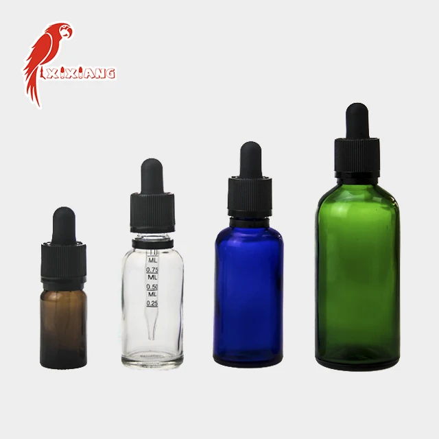 
 Оптовая продажа, 30 мл, бутылки с маслом из зеленого янтарного синего стекла, высококачественные бутылки-капельницы из прозрачного стекла  