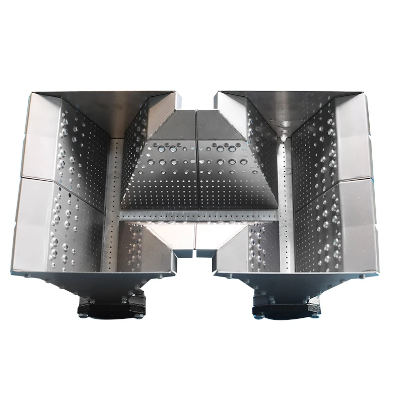 
Gas burner with better emission performance, higher heat capacity and full contact with air 