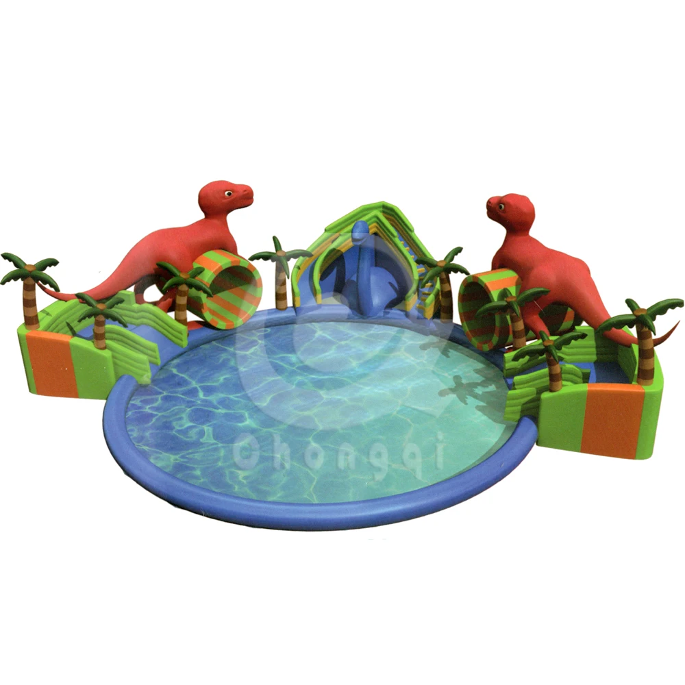 chongqi parque acuatico inflable acuatico obstaculos juegos inflable