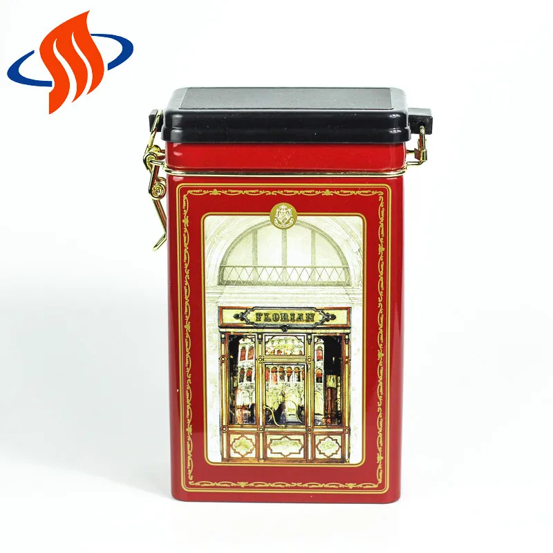 
rectangular airtight tin packing box 