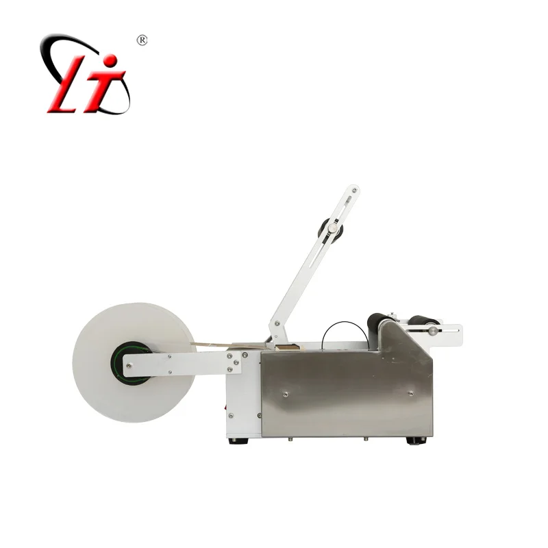 Top Quality CE China LIANTENG LT-50s Semi Automatic manual Labeling Machine for bottles with printing