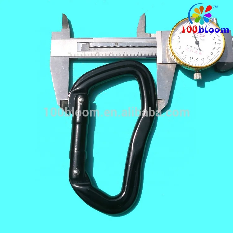 Factory wholesale high quality strong customized aluminum climbing carabiner safety spring hook