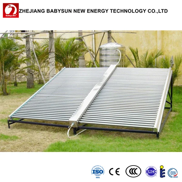 BABYSUN SOLAR 500L non-pressure evacuated tube solar collector for projects