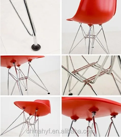 
cheap kids plastic chromed steel chair PP-117S2 