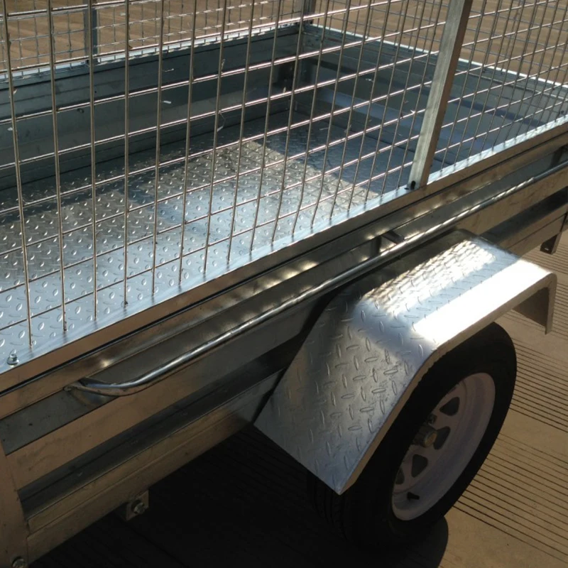 
Atm 750Kg Single Axle Box Trailer 7X4 With Cage Fully Welded 