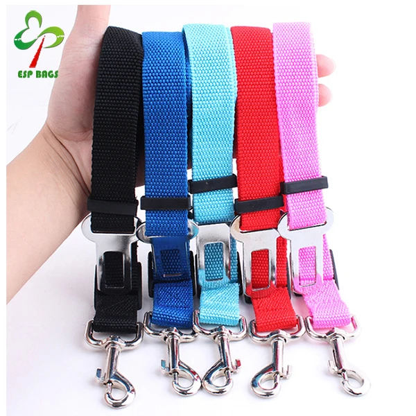 
China supplier high quality nylon car pet dog harness for safety, adjustable dog car seat belt for travel 
