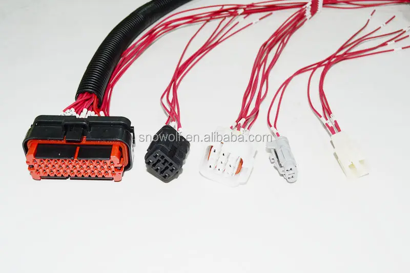 32 pin ECU connector 32 way engine connector cable loom wiring assembly wiring looms