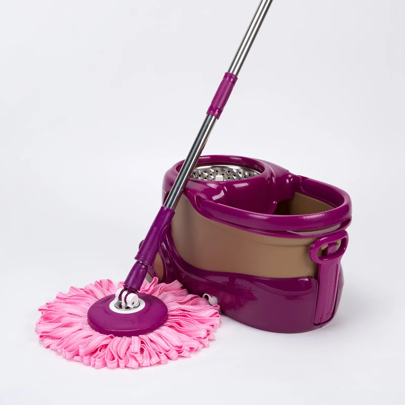 magic sticker  cleaning  360 spinning   mop  with adjustable  handle