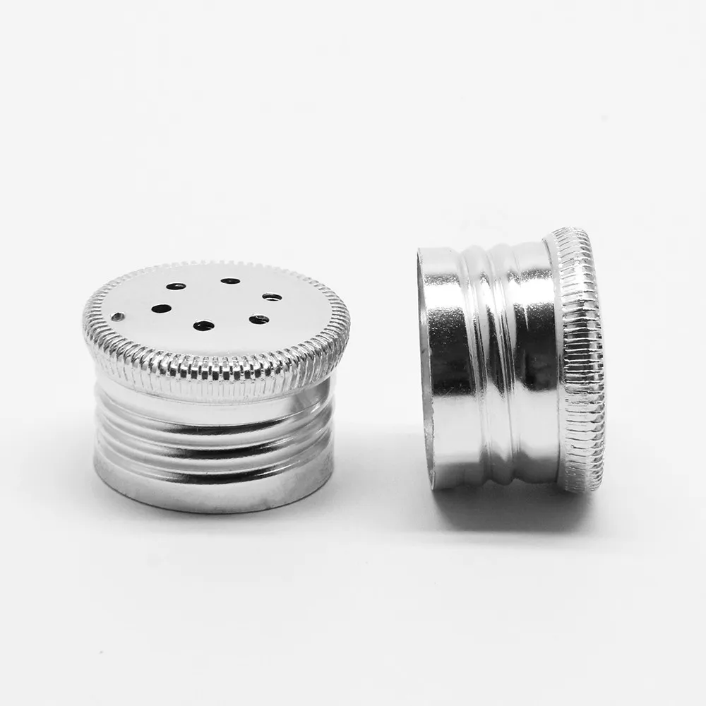 Custom design air tight made in china talcum metal powder bottle caps