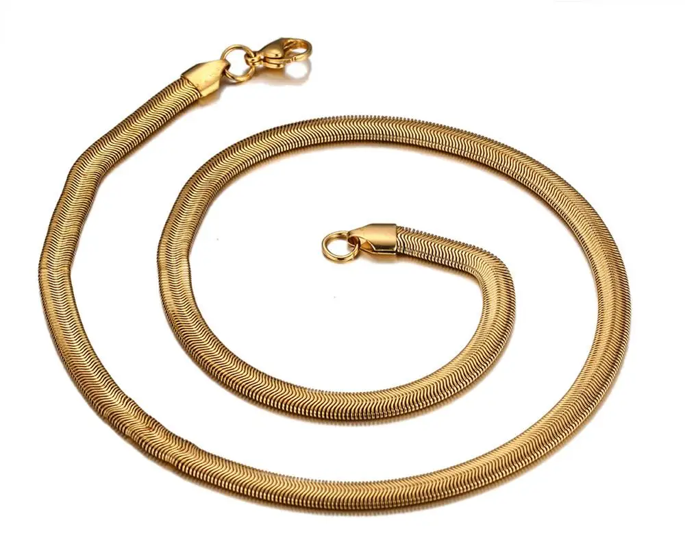 Wholesale factory price gold plated small round stainless steel snake chain