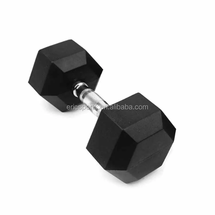 wholesales stock customs sports Performance lb rubber encased hex dumbbell in pairs Hex Rubber  Dumbbell